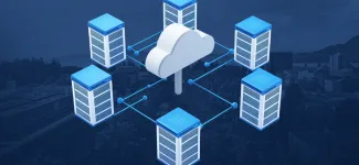 Depiction of interconnected technology systems