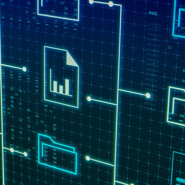 Digital files organized in a system